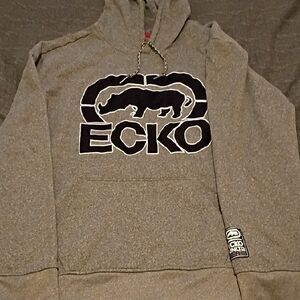 Ecko Unlimited Gray Logo Pullover Hoodie